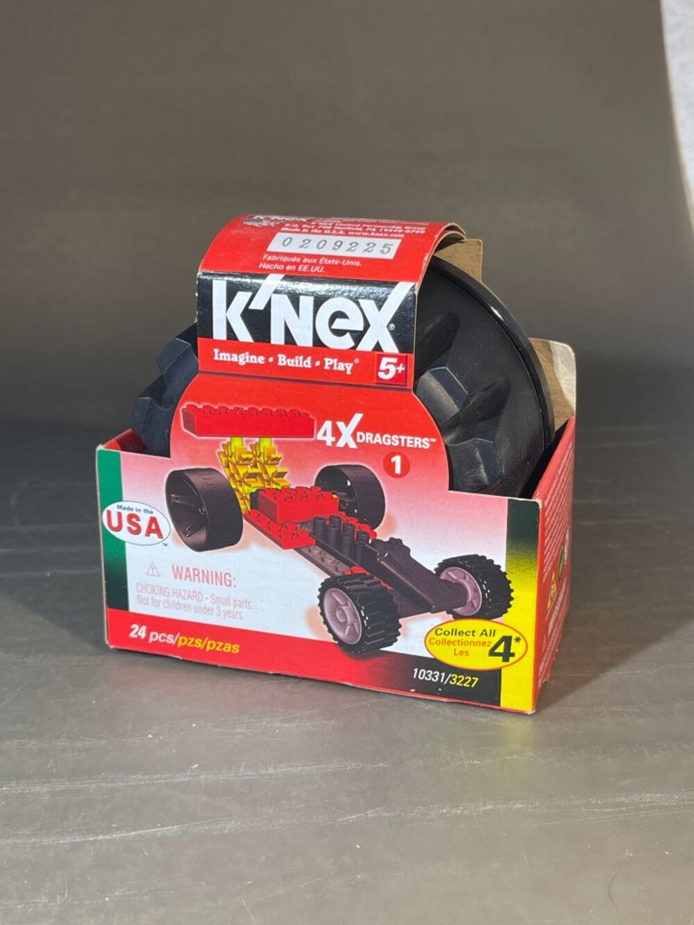 KNEX 4X Dragsters 1 Building Set 10331/3227- 24 Pcs Sealed Box (2047)